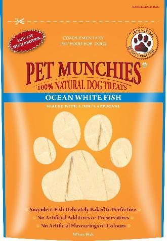 Pet Munchies Ocean White Fish Strips Dog Treats